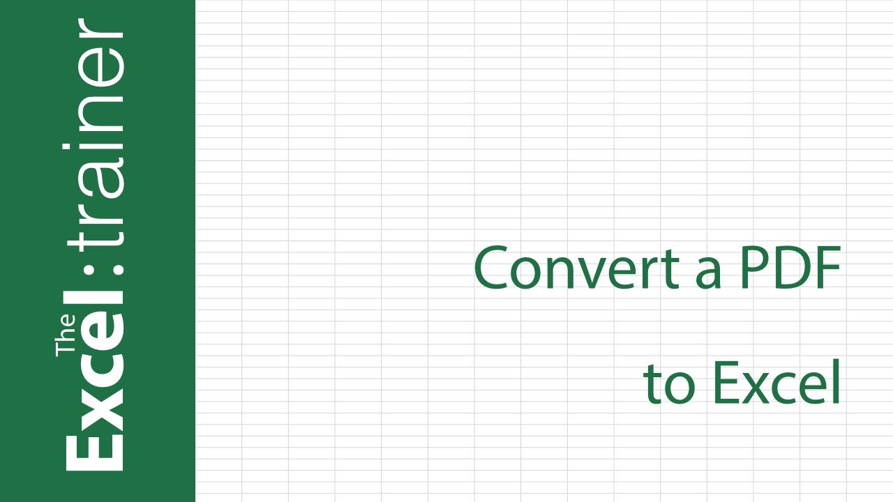 convert pdf to excel no email
